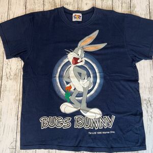 90s LOONEY TUNES ルーニーテューンズ BUGS BUNNY バッグスバニー 1996 Warner Bros. プリント ビンテージ 半袖Tシャツ