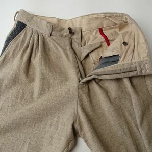 YANTOR ヤントル 3tuck Pants 3タック ウールパンツ 日本製 Y154PT07 メンズ ボトム (M) ベージュ系  ●S-504の画像5