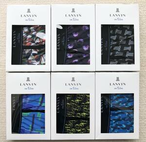 LANVIN en Bleu ボクサーパンツ Ｍサイズ ローライズ 6枚セット No2 ☆送料無料