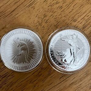 ブリタニア銀貨 カンガルー銀貨 二枚セット