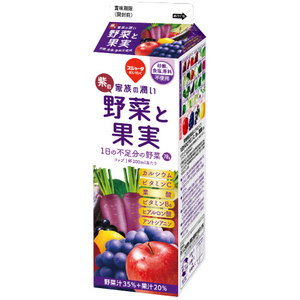 さんきん〓スジャータ めいらく 家族の潤い 紫の野菜と果実 1L
