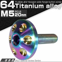 出品はM5×20mm、頭部径18mmです。