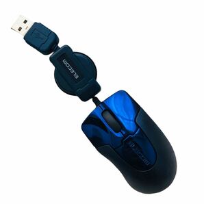 ★ ELECOM ★ エレコム コンパクト マウス bitgrast ビットグラスト USBマウス 超小型 ミニマウス ブルー