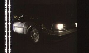 バックトゥザフューチャー 35mm映画フィルム 連続5コマ マイケルＪフォックス クリストファーロイド デロリアン ■BACK TO THE FUTURE