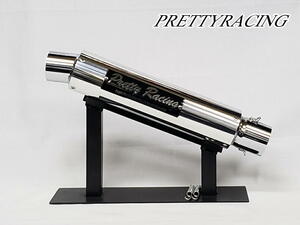 PRETTYRACING made 42.7π aluminium silencer type 1 plate attaching 