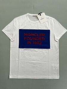 新品 モンクレール MONCLER 最高級Tシャツ　ボックスロゴ　M　　白　コットン１００％モンクレールジャパンタグ付き正規品