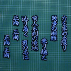 送料無料 後藤 応援歌 楷青/黒 刺繍 ワッペン オリックス バファローズ 応援