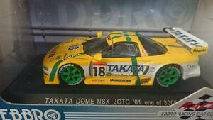 1/43 EBBRO 2001年JGTC TAKATA童夢NSX#18 加藤寛規、S・フィリップ