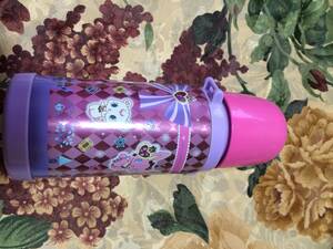  tableware * Jewelpet Sanrio SANRIO flask bottle keep cool heat insulation cup purple purple USED *