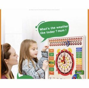  child. day cheap new goods unopened head . development * six rank solid study board multifunction large child oriented synthesis education toy calendar, clock other 