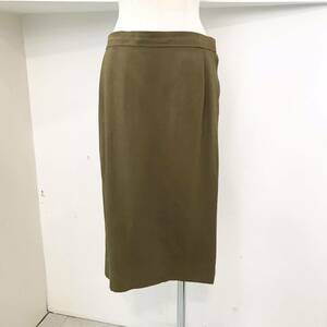 YSL/yvessaintlaurent/skirt/khaki/M/ワイエスエル/イヴサンローラン/スカート/タイト/カーキ