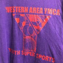 USA ヴィンテージ　JERZEES 90s 80s 古着　YMCA Tシャツ　WESTERN AREA YMCA　YOUTH SUPER SPORTS　プリントTシャツ　XLサイズ_画像4