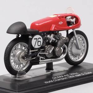  bike figure * free shipping two wheel car motorcycle helmet Gilera 4cil 500cc world Champion 1954 #76gdu-k bike scale 1:24