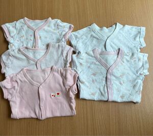 ベビー服 肌着 半袖ロンパース ロンパース 女の子 60 70