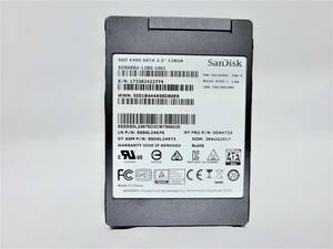 【SSD128GB】SanDisk　サンディスク（管：CW3-SD11-422774）2.5インチ SD8SB8U-128G-1001　6Gb/s 動作OK フォーマット済み 