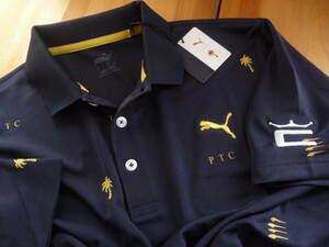 US Puma Cobra 2022 year of model X PTC Edition Polo navy blue S newest special order embroidery entering 