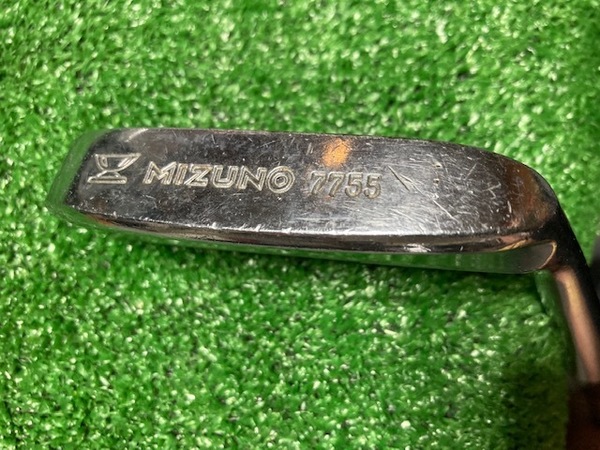 レア　ヴィンテージL字パター　ミズノ　MIZUNO 7755 純正スチール34インチ　　Ｙ083