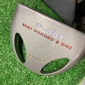 中古パター 訳あり a.m.c アメリカン倶楽部 P-451 6061FORGED スチール34インチ シャフト傷あり Y110