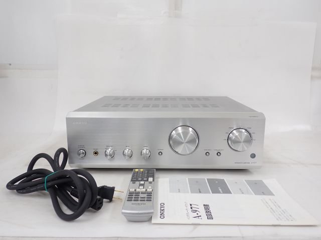 新品即決 ONKYO プリメインアンプ 300W A-977 S シルバー copycatguate.com