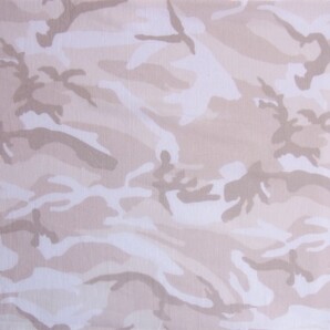 ★綿ローン♪カモフラージュ柄(アイボリー)♪110×50★【NE1309-A】