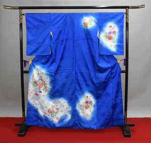 【桜庭呉服店】 附下訪問着 雲文 花 楓 披露宴 身丈157cm 裄丈65.5cm ★着物 パーティーｔ-318