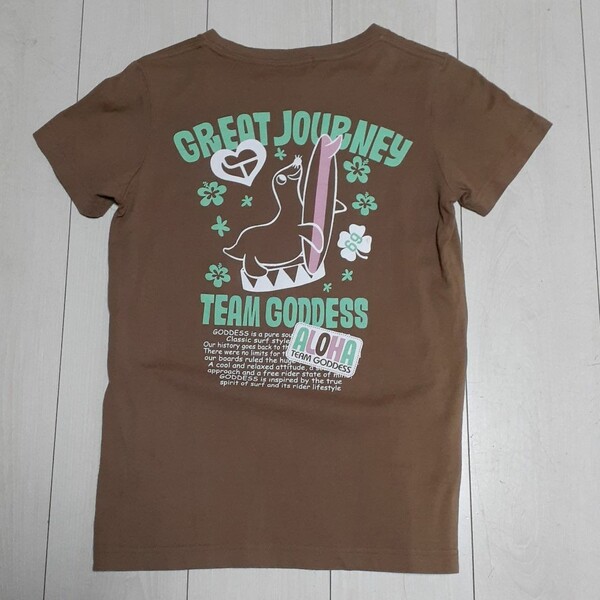 Tシャツ【TEAM GODDESS】【モカブラウン色】※最終お値下げしました♪