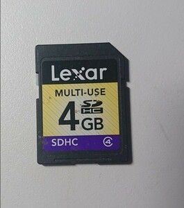 Lexar SDカード 4GB 初期化済 レキサー