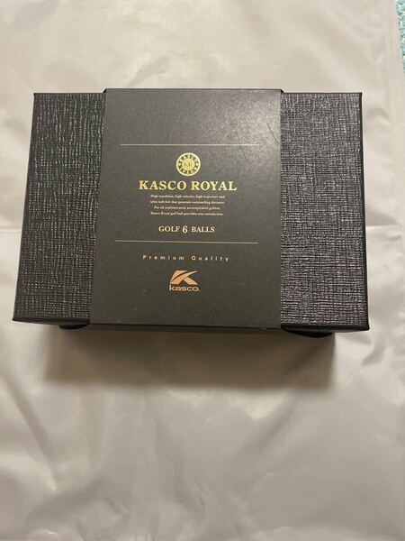 キャスコ ロイヤル2 (6個入り/化粧箱付き) ゴルフボール 金ゴールド Kasco ROYAL