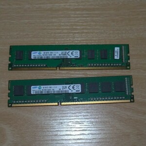 SAMSUNG PC3-12800U DDR3 メモリ4GB×2個 デスクトップパソコン