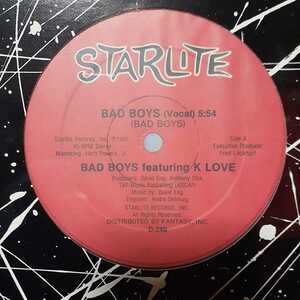 シールド盤！！BAD BOYS feat K LOVE / BAD BOYS /エレクトロ/ELECTRO HIP HOP/HUMAN BEAT BOX/オールドスクール/OLD SCHOOL RAP/DJ HAZIME