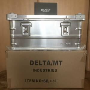 新品 DELTA / MT SB-E30 アルミコンテナ 収納ボックス ケース スタッキング キャンプ アウトドア テーブル 釣り DIY 工具 ラジコン