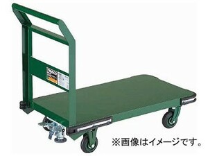 トラスコ中山 鋼鉄製運搬車 900X600 φ150鋳物車輪 LS付 OH-2SS(7680775)