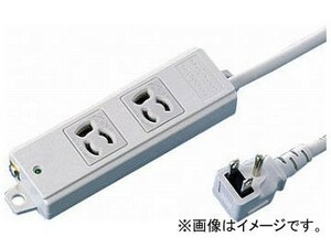 SANWA 工事物件タップ 抜け止めコンセント TAP-KE2L-5(8183969)