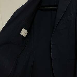 BOGLIOLI COAT ボリオリ コート ネイビージャケット コットン 春夏物 製品染め 442 ビームス取扱い 名作 無地 ソリッド 送料込みの画像3