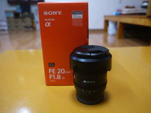 [2JL26 TK]SONY α for lens (E mount )*FE 20mm F1.8 G*SEL20F18G* used beautiful goods 
