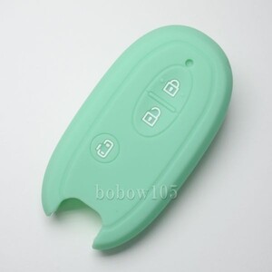 * Mazda ( Nissan * Suzuki )3 button silicon key cover S03 for smart key key case Flair Wagon / Scrum Wagon mint green 