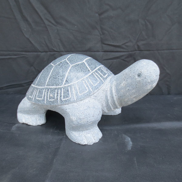 Tortue Tortue Longueur totale 30 cm Tortue Ornement Sculpture Longévité Célébration Fait à la main Granit bleu Fait à la main Livraison gratuite Turtle-L30, œuvres faites à la main, intérieur, marchandises diverses, ornement, objet