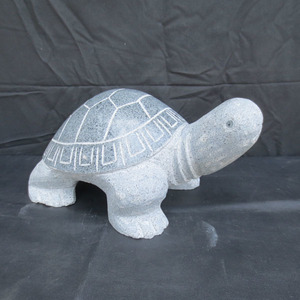 Art hand Auction Tortue, 30 cm de longueur, ornement, sculpture, célébration de la longévité, Fait main, granit bleu, Fait main, livraison gratuite, Tortue-L30, Articles faits à la main, intérieur, marchandises diverses, ornement, objet