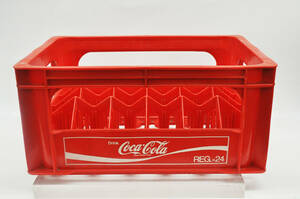 Coca-Cola　コカ・コーラ　REGｘ24　ボトルケースケース　赤箱　プラスチック　レトロ