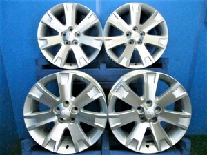 S116 ミツビシ デリカ D5 純正 18X7J +38 5H 114.3 ハブ径 67ｍｍ シルバーポリッシュ 4本 中古 18 7 