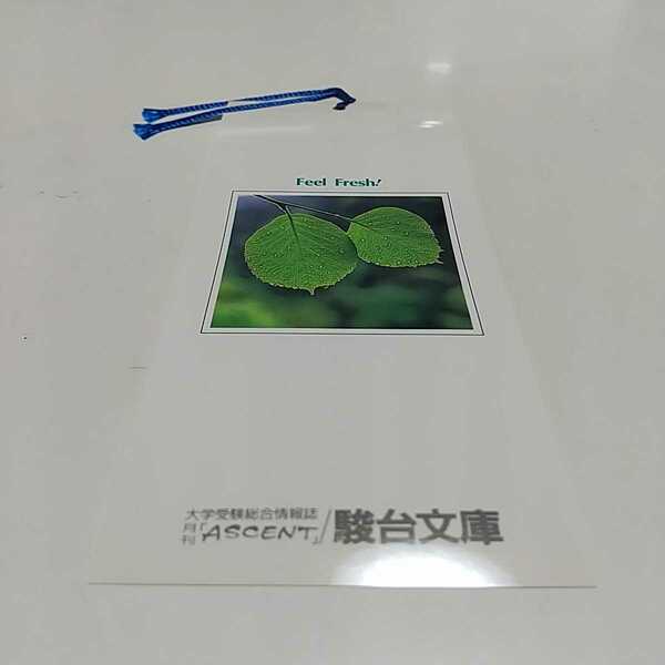 駿台文庫 しおり 栞 1枚 大学受験総合情報誌 月刊「ASCENT」 中古 大学入試 予備校 駿台予備学校