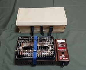 中古　イワタニ　Iwatani カセットグリル　炉ばた焼器　炙りやCB-ABR-1 ケース付き　　送料無料