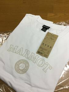 Marmot Marmot Organic-Cotton College Logo Tee organic cotton college Logo T-shirt short sleeves cut and sewn white XL size 