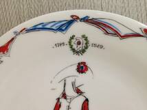 Christian Dior クリスチャン ディオール プレート 皿 BI-CENTENAIRE フランス革命 200周年 陶器製 プレート 絵皿 マルク ボアン 飾皿_画像5