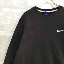 ◆大きいサイズ◆XL◆お洒落な逸品◆NIKE/ナイキ スウェット トレーナー 長袖 コットン100％ ブラック 黒 XL メンズ K83 ｃ3901_画像2