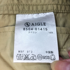 ◆お洒落な逸品◆AIGLE/エーグル ベスト アウトドア ナイロン100％ ライトベージュ S メンズ A20 ｃ3454の画像5