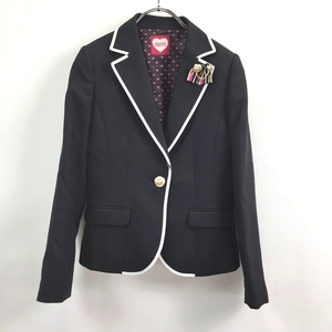 * beautiful goods * stylish excellent article *DECORA PINKY'S jacket lining equipped tailored jacket go in ... gold button black 160 Kids K125 c3619