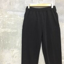 90ｓ◆三つ葉◆Adidas｜アディダス パンツ ジャージ 裾リブ トレフォイル 綿100％ ブラック サイズM レディース？ K37 ｃ2334_画像2