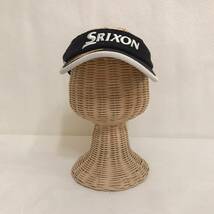 ◆お洒落な逸品◆SRIXON/スリクソン サンバイザー ゴルフ ブラック 黒 メンズ F ON3166_画像2