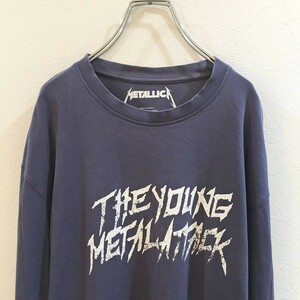 ◆大きいサイズ◆LL◆お洒落な逸品◆METALLICA/メタリカ 長袖 ロンT パープル 紫 メンズ LL ON1884